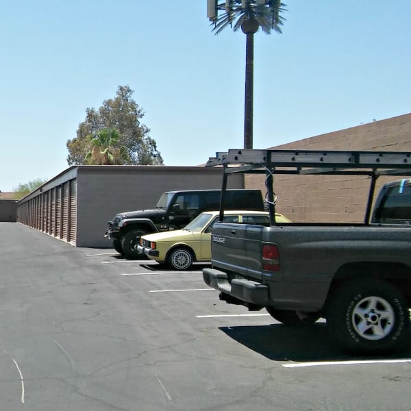Outdoor auto parking at StorQuest Self Storage in Tempe, Arizona