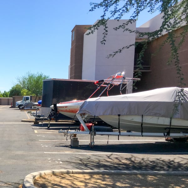 RV, boat, and auto parking at StorQuest Self Storage in Glendale, Arizona