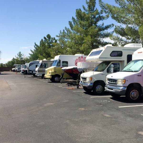 RV, boat, and car storage at StorQuest Express Self Service Storage in Seffner, Florida