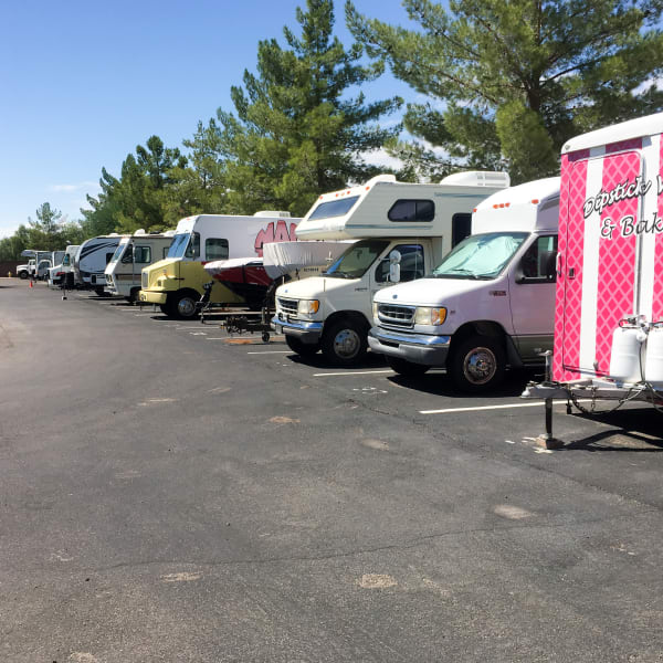 RV and boat parking at StorQuest Self Storage in Thornwood, New York