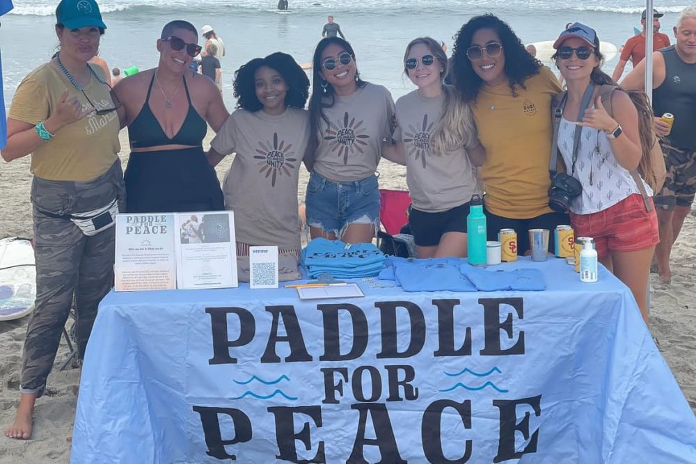 Risa & Paddle for Peace group photo