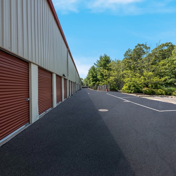 Wide driveways at StorQuest Self Storage in Shirley, New York